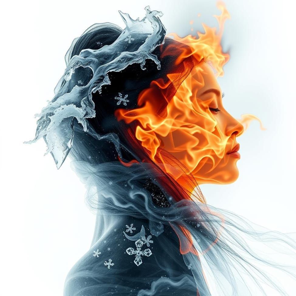 Goddess of Ice and Fire: Fine Art Photography