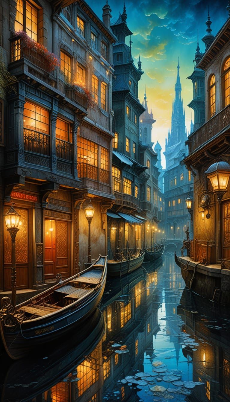 Cyborg Emerging from Fabric in Mixed Media Style