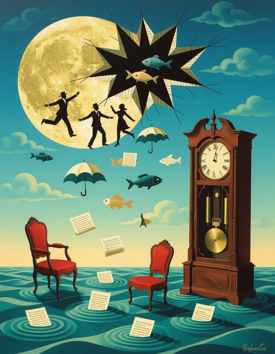 Surreal Moon Noise Complaint with Dancing Shadows and Polite...