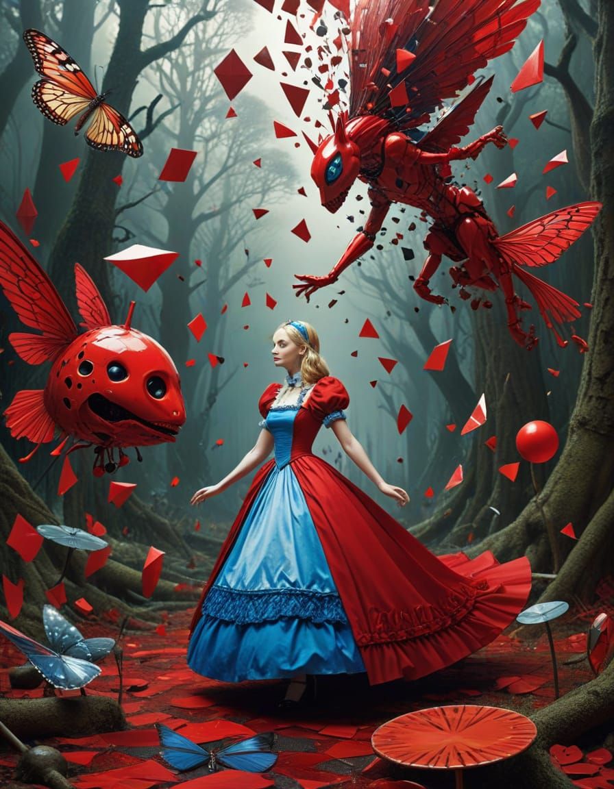 Alice's winning maneuver over Red Queen