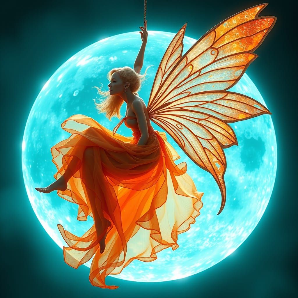 Fairy Goddess Radiates Magic in Lunar Glow