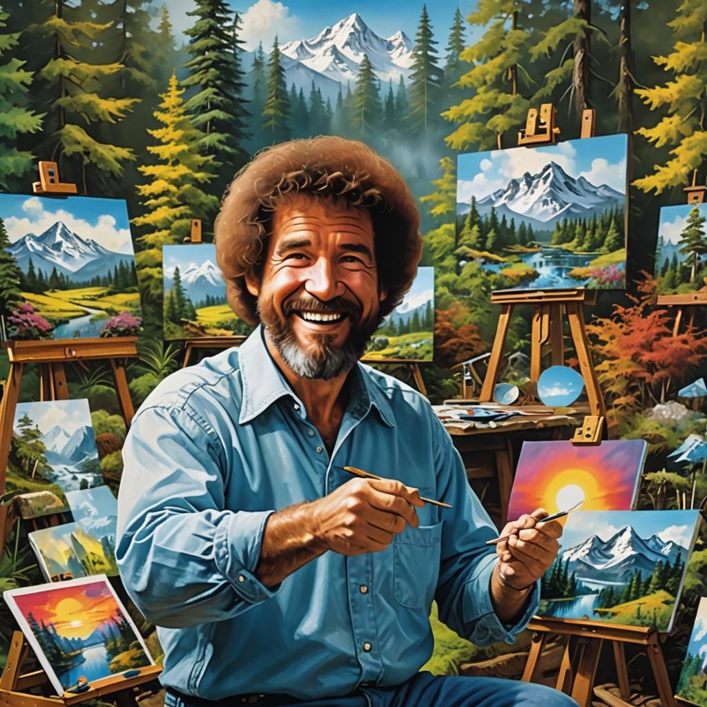 Bob Ross Inspired Colors of Life