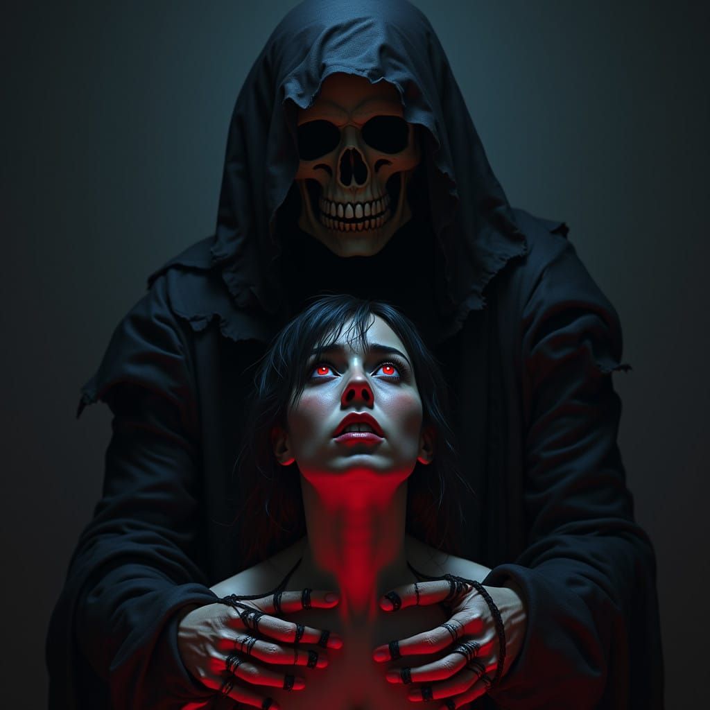 Dark Fantasy Portrait of Despair