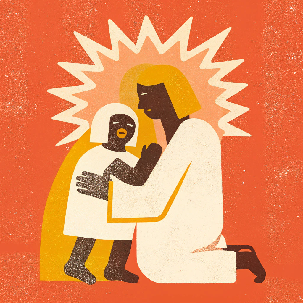 Divine Protection and Justice Illustration