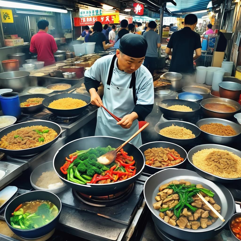 Hong Kong Market Stir Fry Cooking