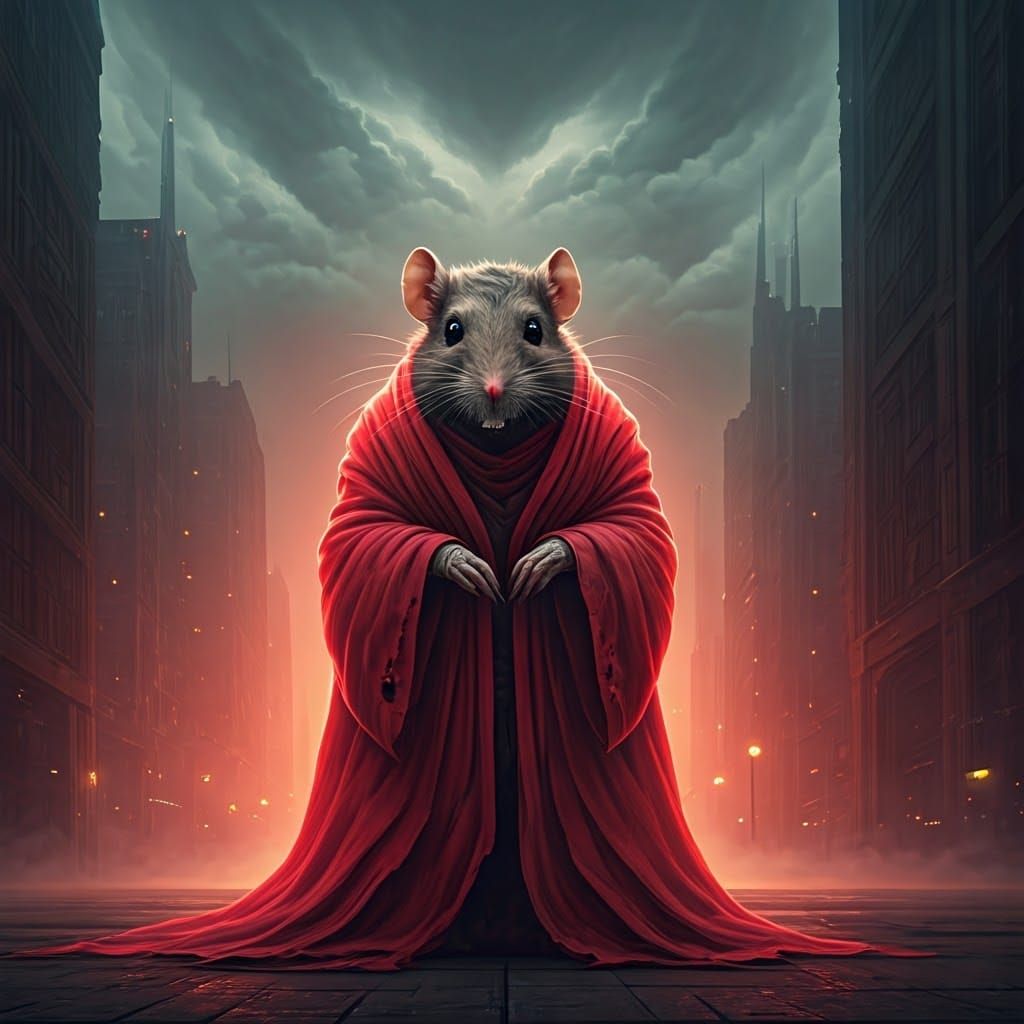 Ethereal Zombie Splinter in Dystopian Cityscape