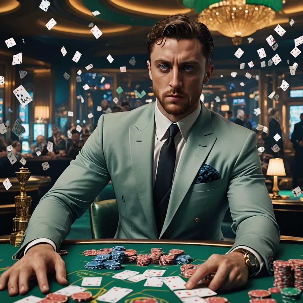 Aaron Taylor-Johnson as James Bond in Casino