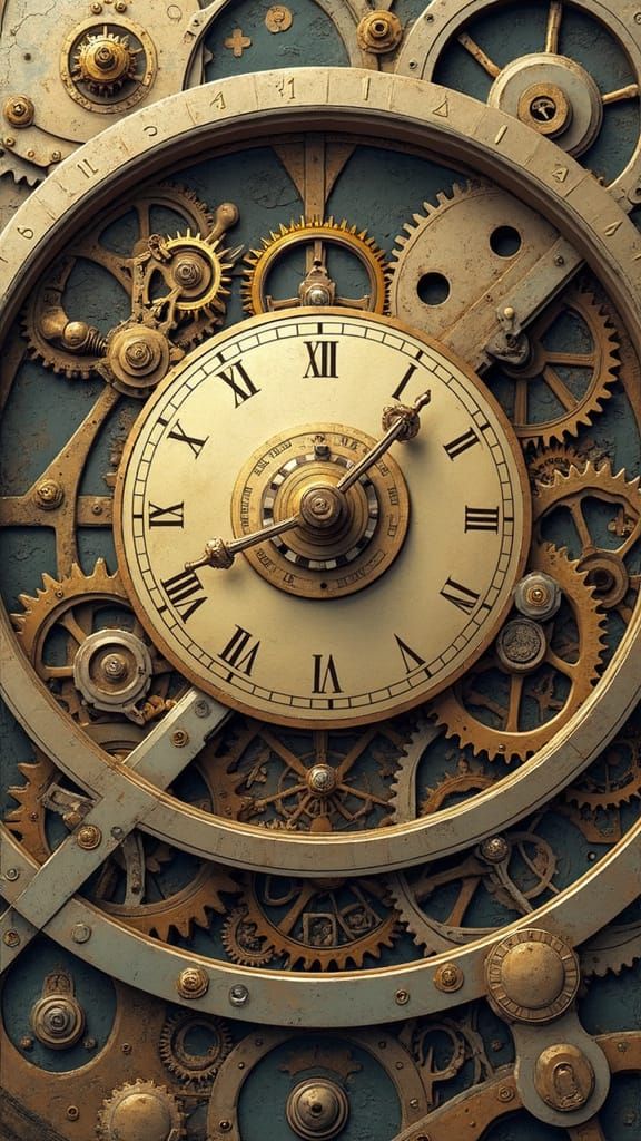 Intricate Clockwork Mechanism in Perpetual Motion