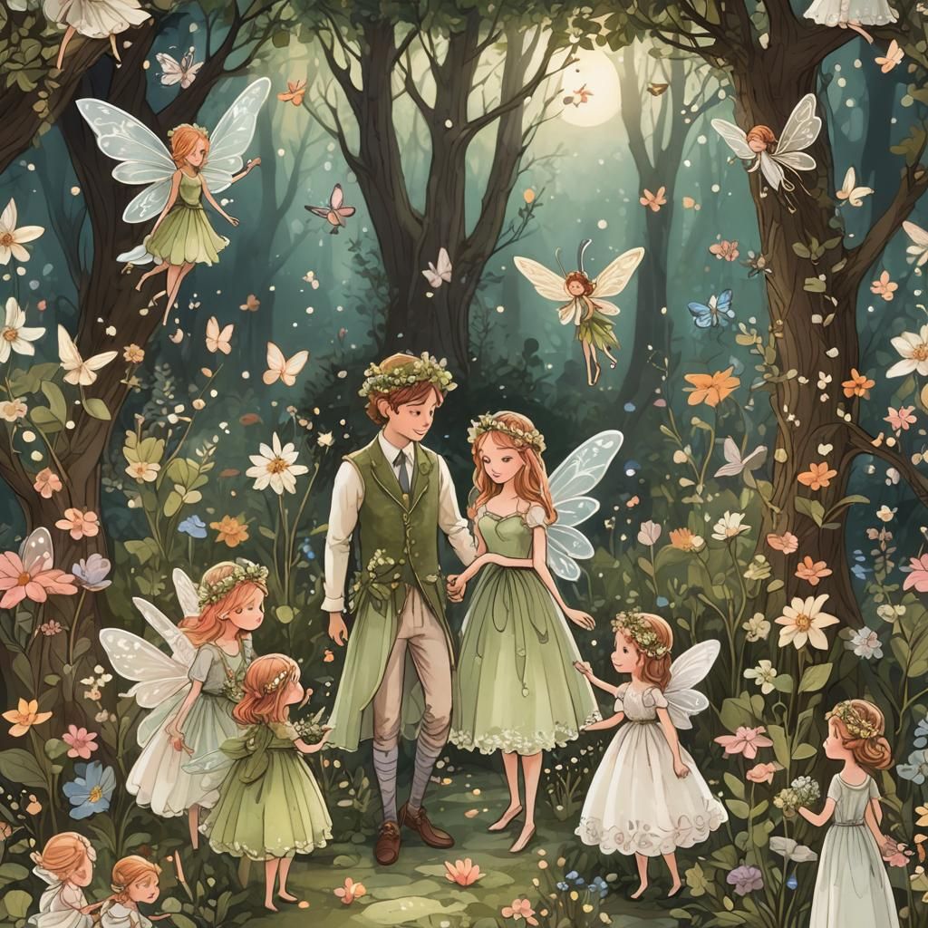 Enchanting Fairy Wedding Scene