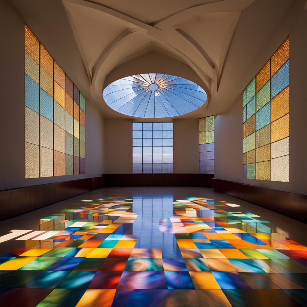 Stained Glass Rosettes in Sacred Space