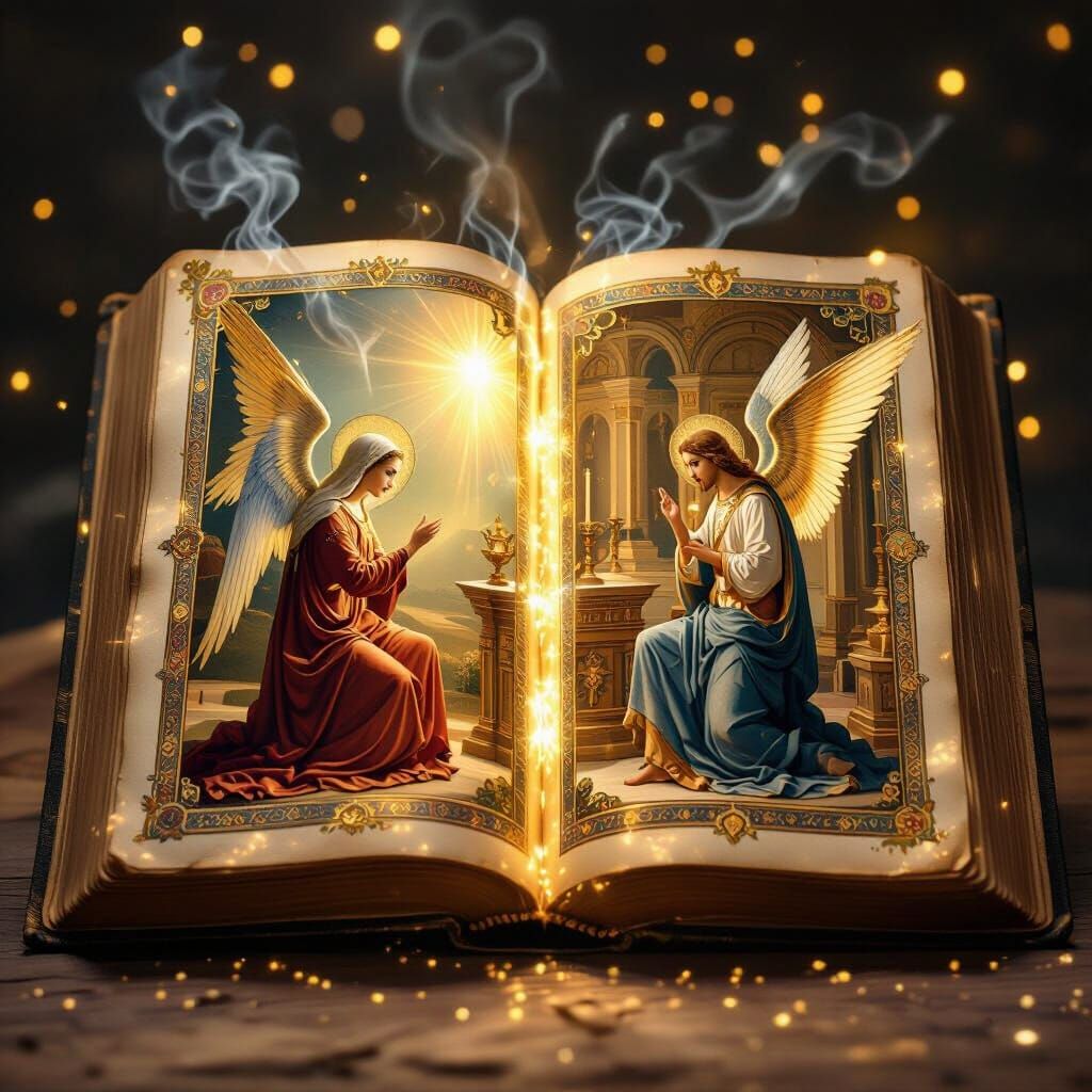 Divine Light Illuminates Ancient Book of Annunciations