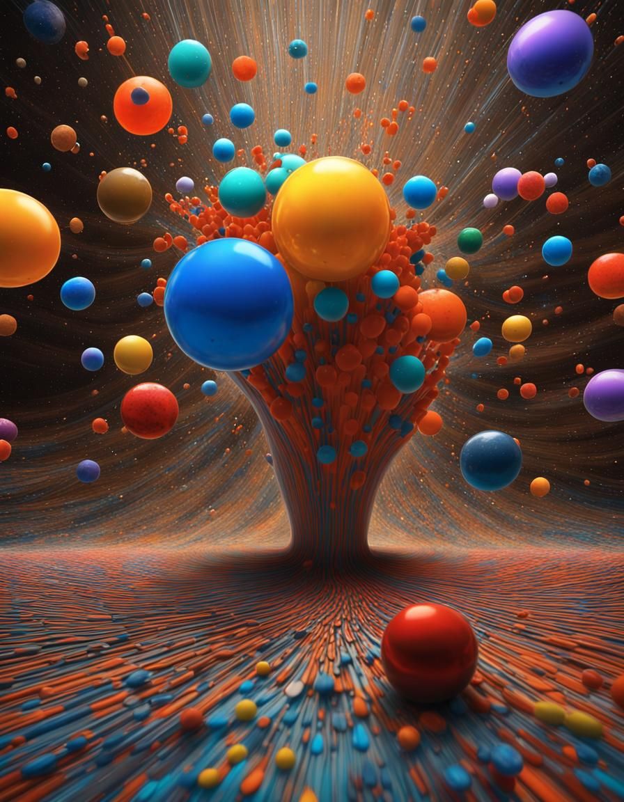 Abstract Surrealism: Magical Particles in Hyperreal Painting