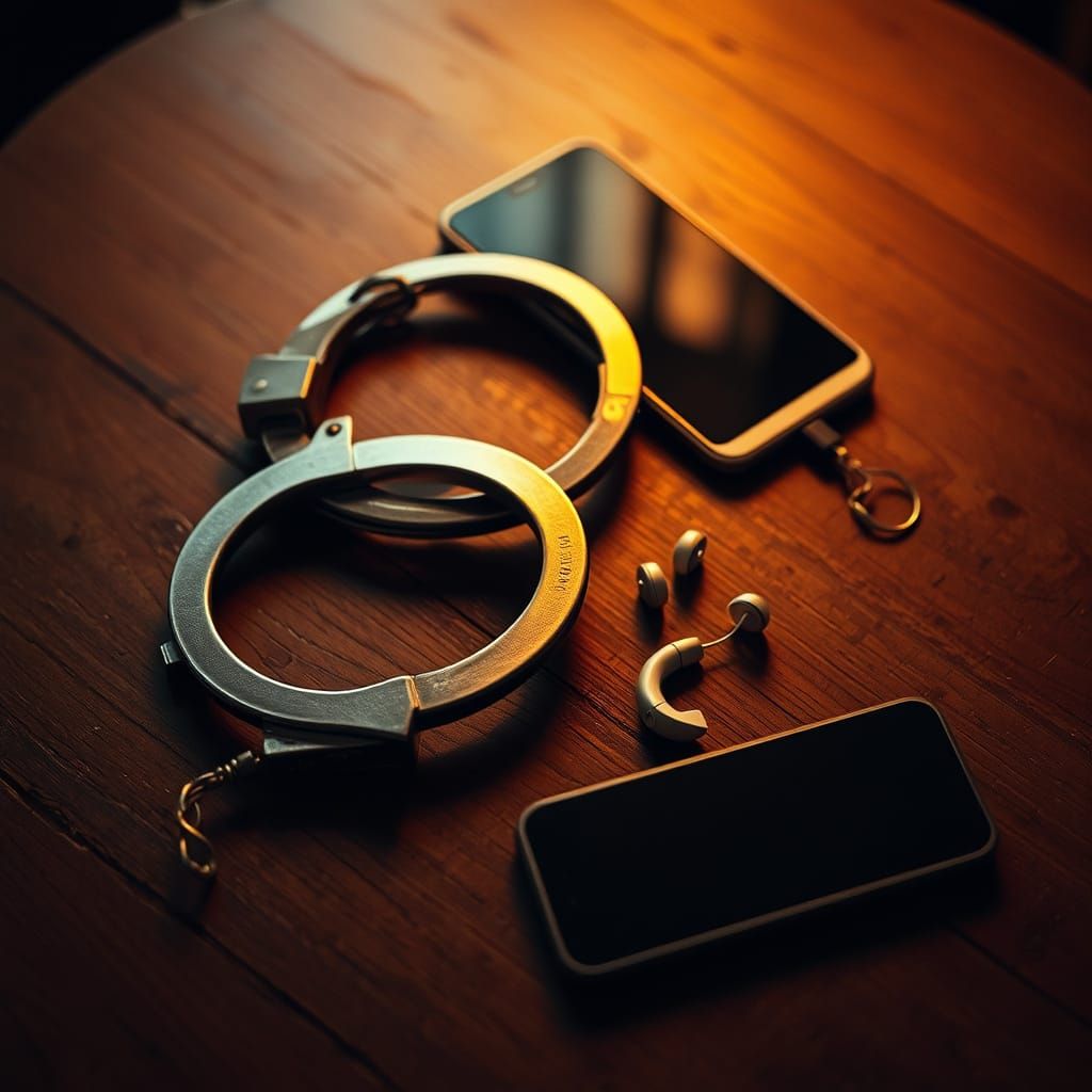 Mysterious Objects on a Worn Table