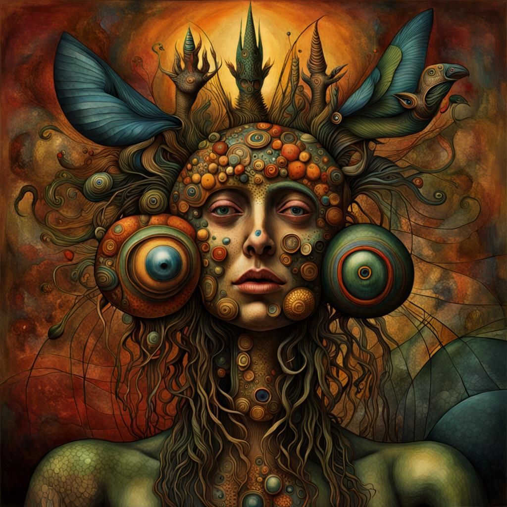 Surreal Dreamscape in Watercolor Style