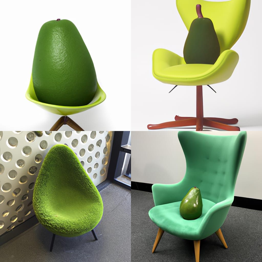 Minimalist Avocado Chair Design