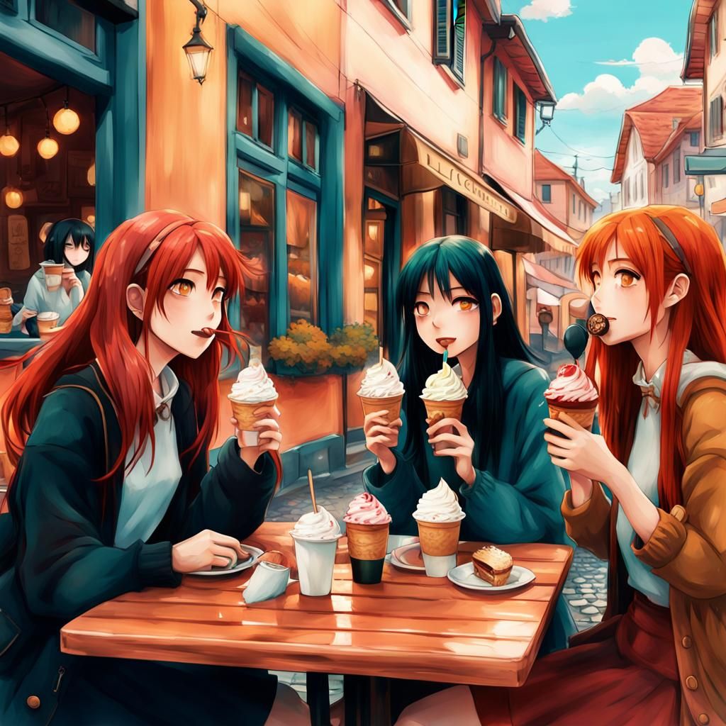 Anime Girls in Italy: Studio Ghibli Style