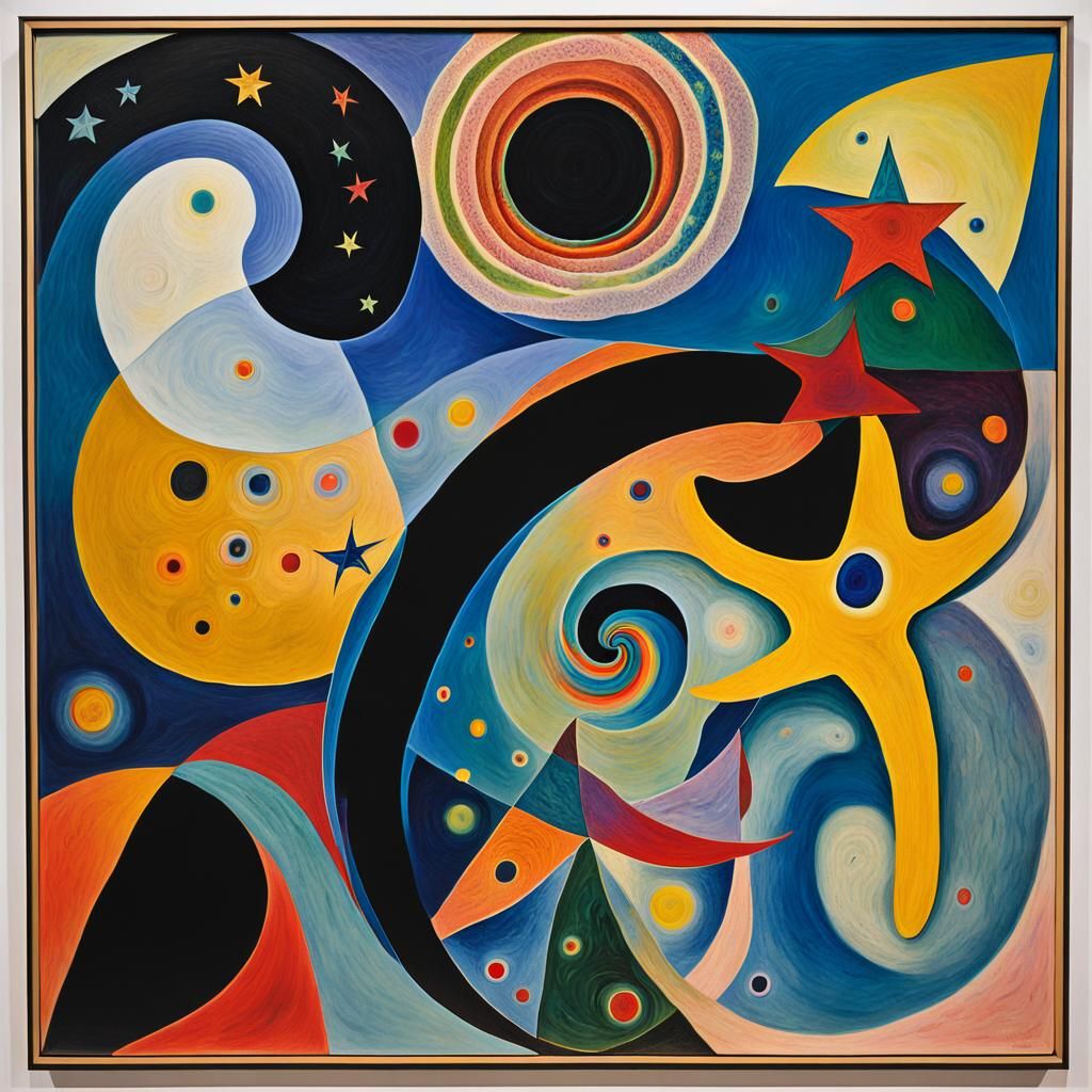 Abstract Geometric Stars in Translucent 3D