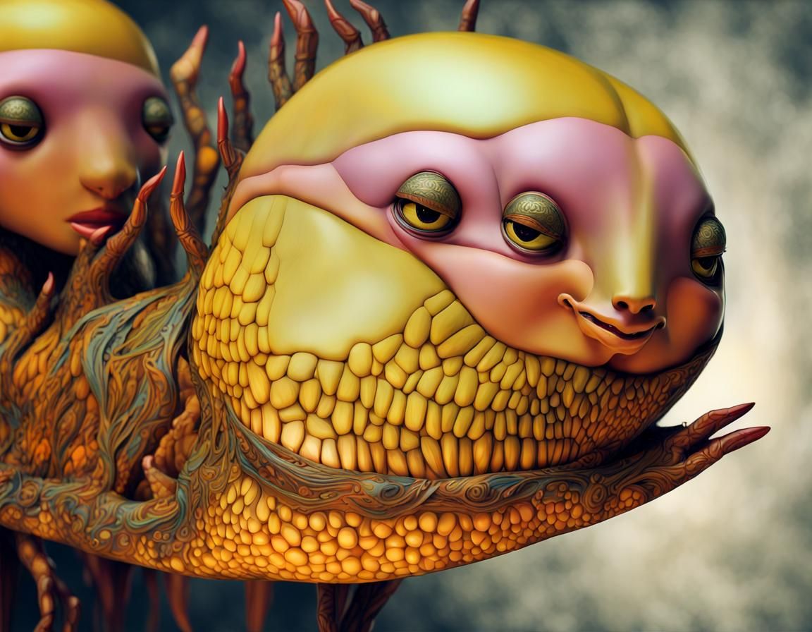 Beautiful Aliens in Subdued, Detailed Lighting