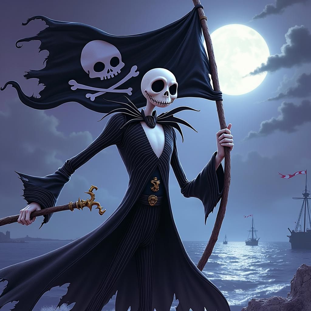 Jack Skellington as Pirate Captain