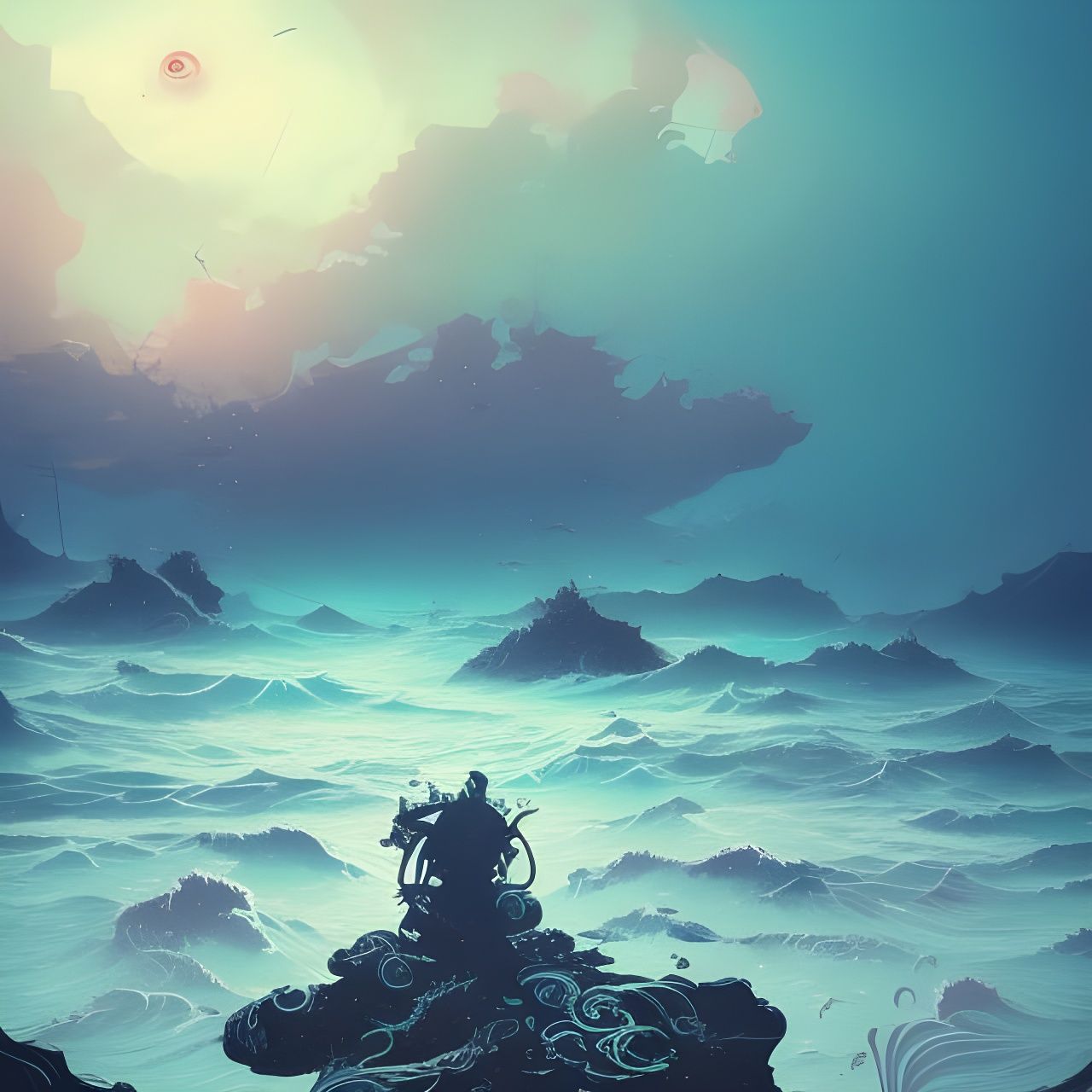 Hyperdetailed Ocean Landscape Photography