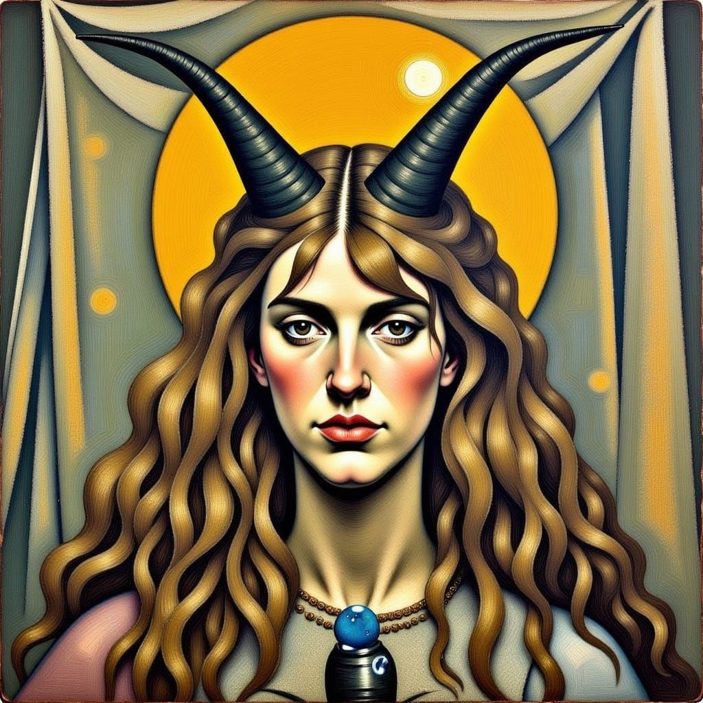 Cezanne-Inspired Kitten Portrait in Oil Painting Style