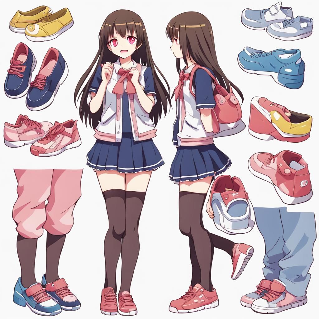Kawaii-chan Standing in Anime Key Visual Style