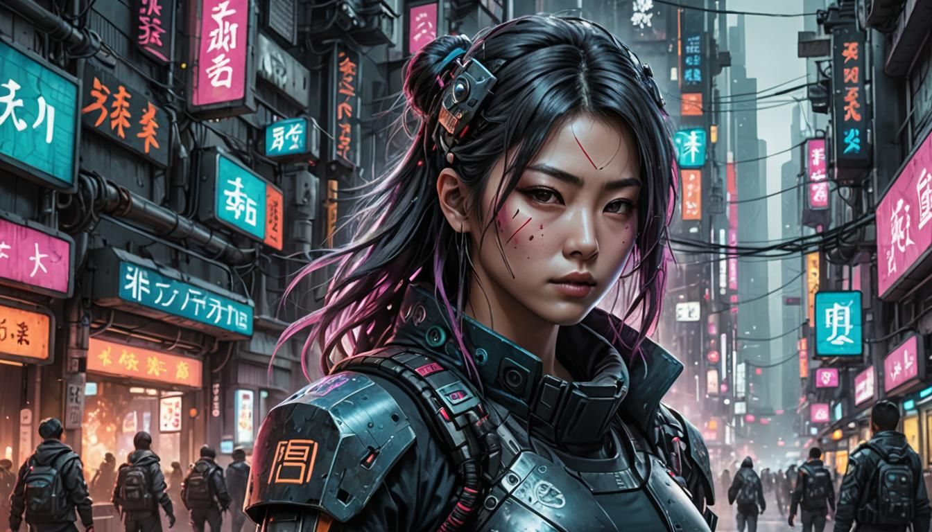 CYBERPUNK POLICE GIRL