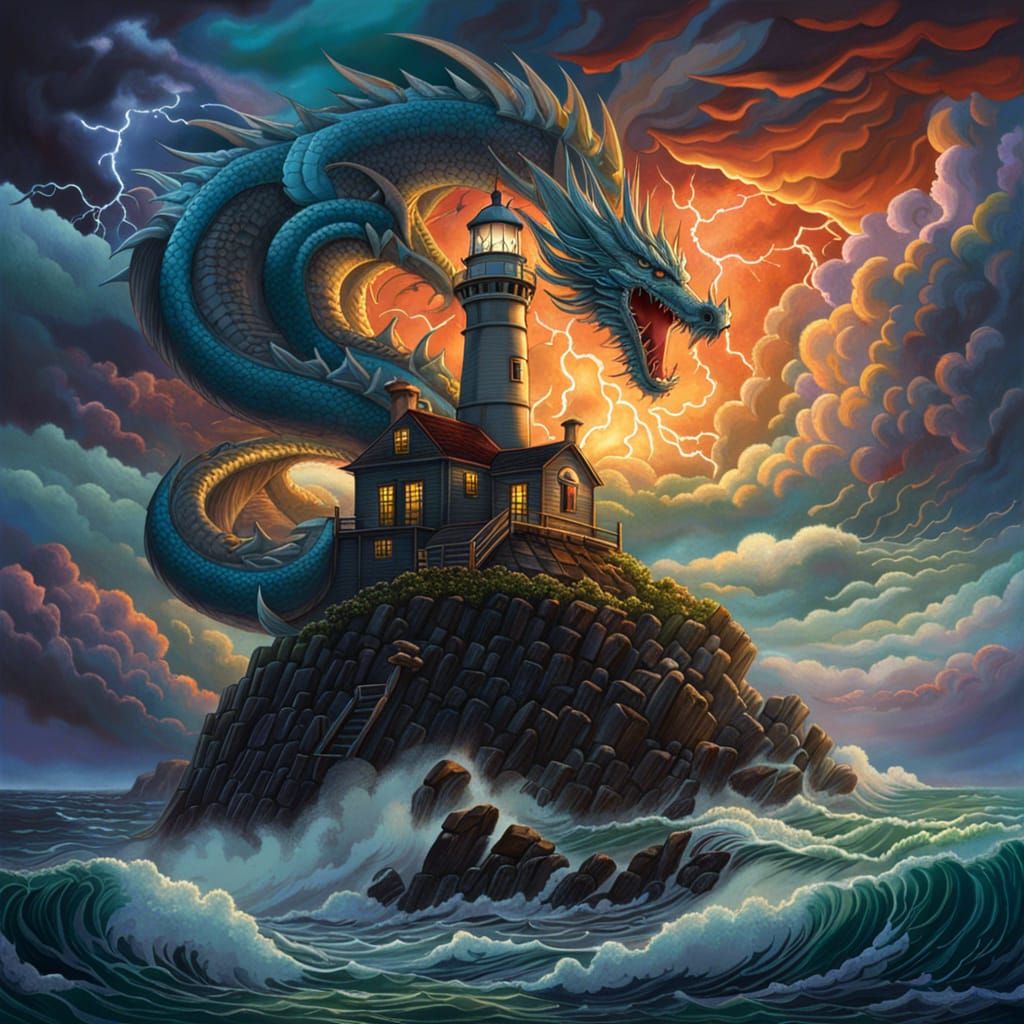 stormcloud dragon in the sky