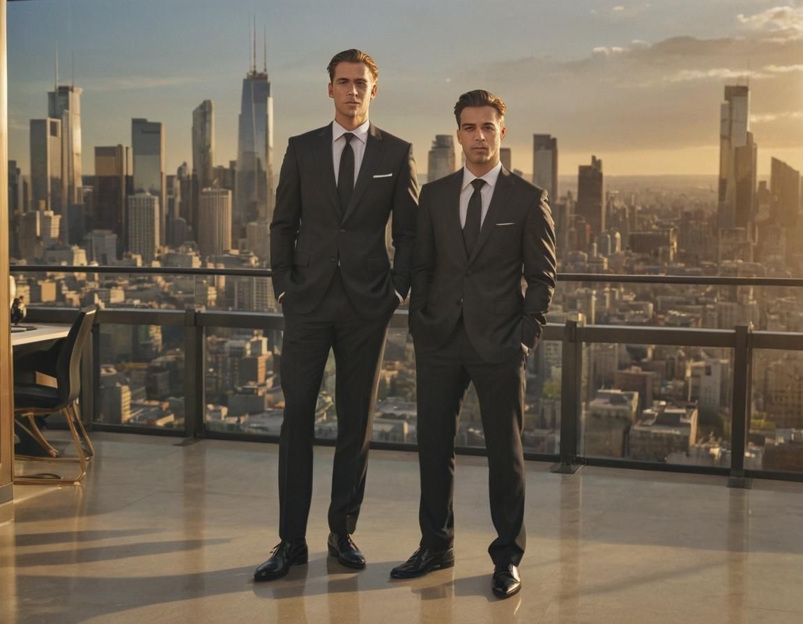 Professional Corporate Portrait in Golden Light, 8K