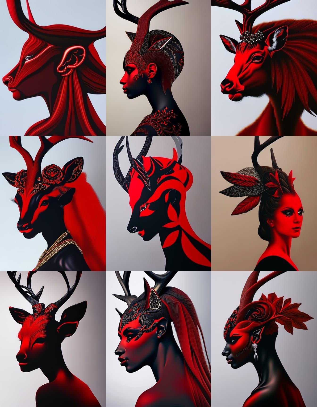 Intricate Faun Hybrid in Hyperrealistic Style