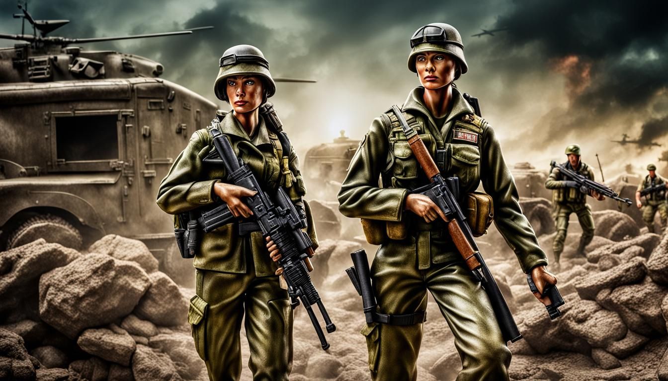 Hyperrealistic GI Jane and GI Joe Action Figures