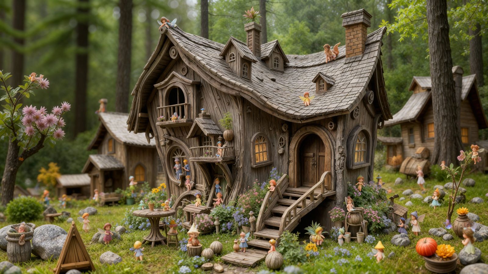 Eccentric Witchy Woman in Hobbit-like Shoe Home