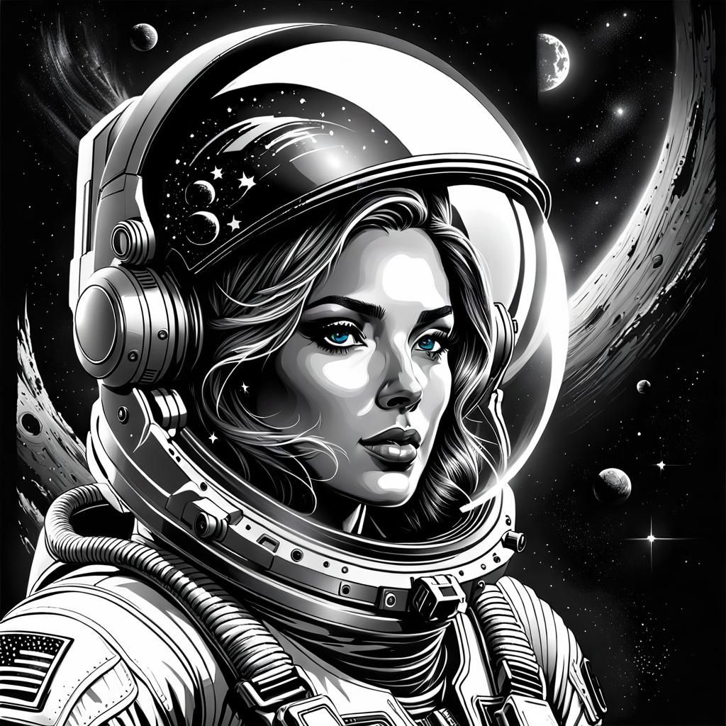 woman in a space suit