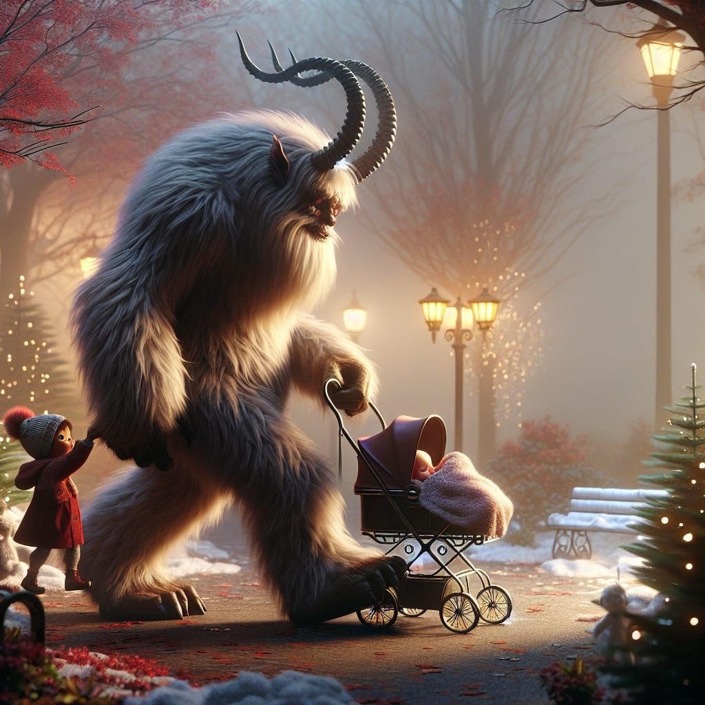 Kind Krampus Beast, the Babysitter