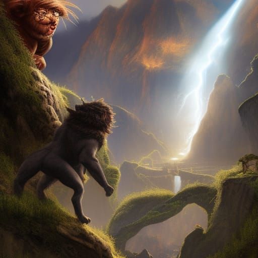 Thundercats Snarf Matte Painting by Weta Digital