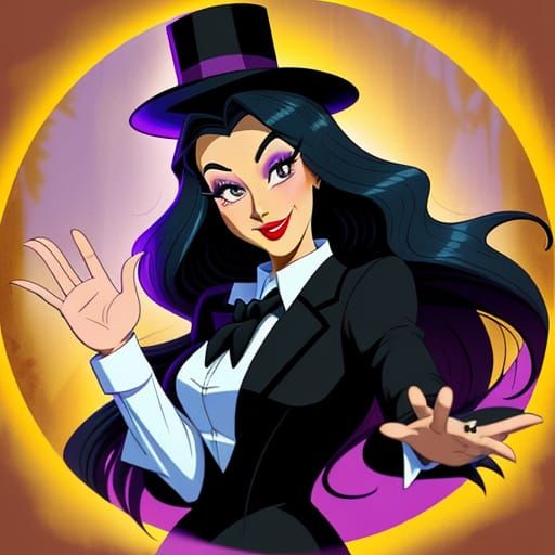 Enchantress of the Foggy Forest in Friz Freleng Style