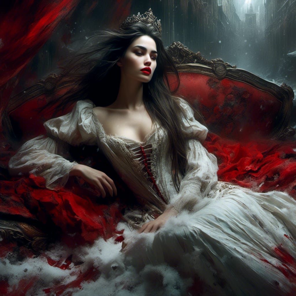 Glamorous Princess Portrait in Fantasy Art Style