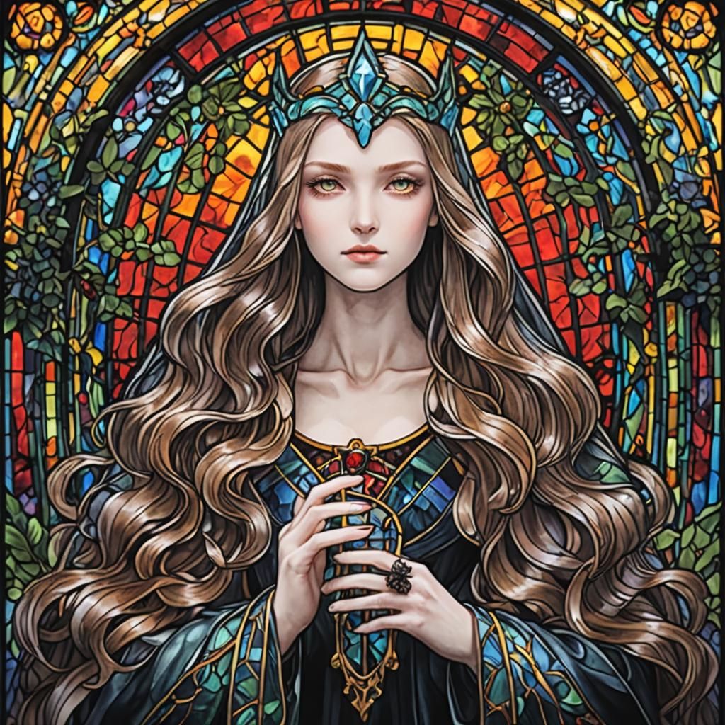 Dark Stained Glass Art