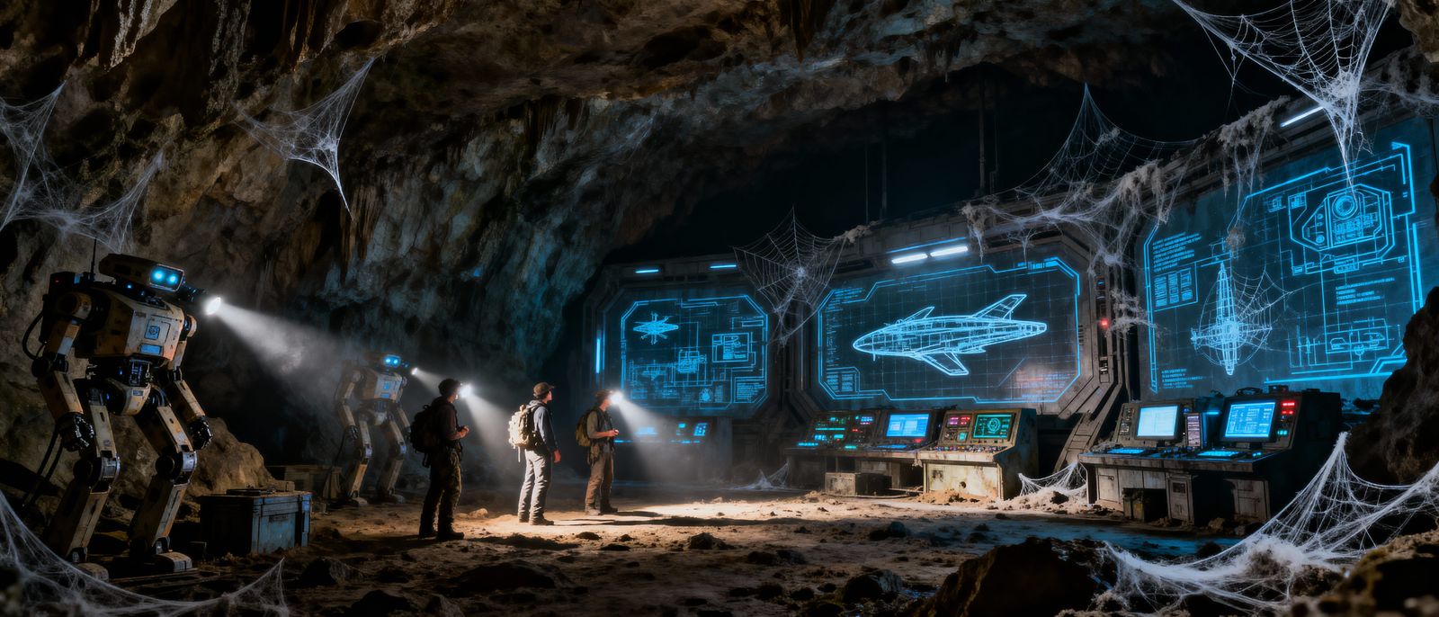 Alien Hangar of Forgotten Tech Discovered in Dark Cave