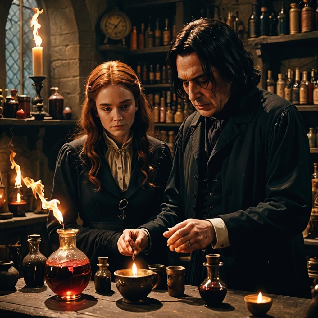 Severus Snape and Lily Potter's Love Potion
