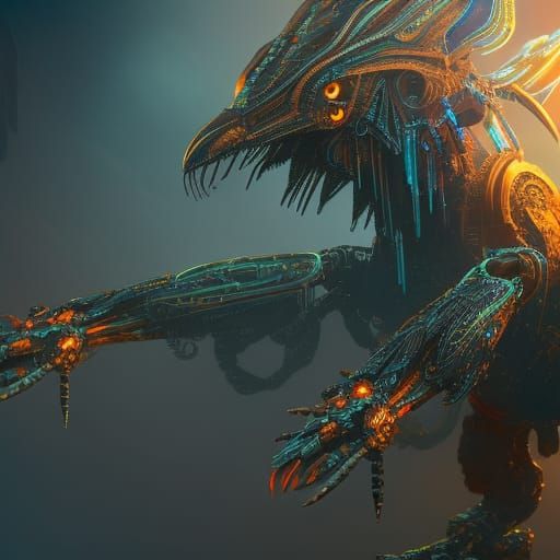 Techno organic robotic bird