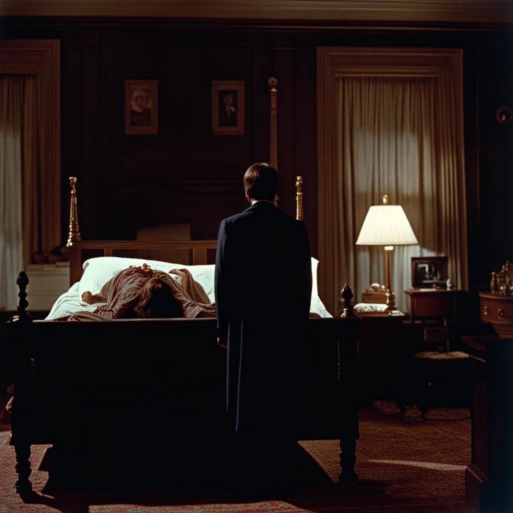 Hyperrealistic Scene from The Exorcist (1973)