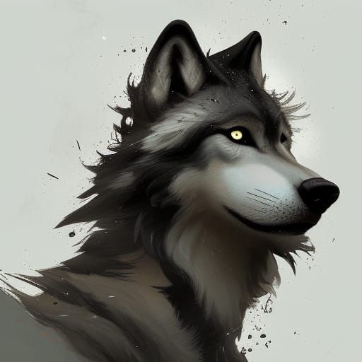 Hyperdetailed Wolf Teenager Portrait in Striking Lighting