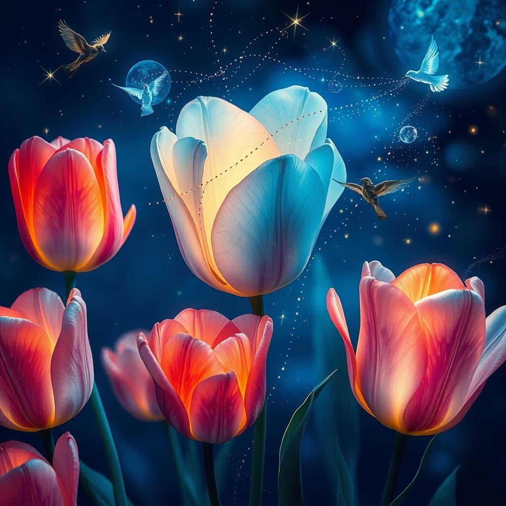 Ethereal Beauty: Female Figure Intertwined with Nature