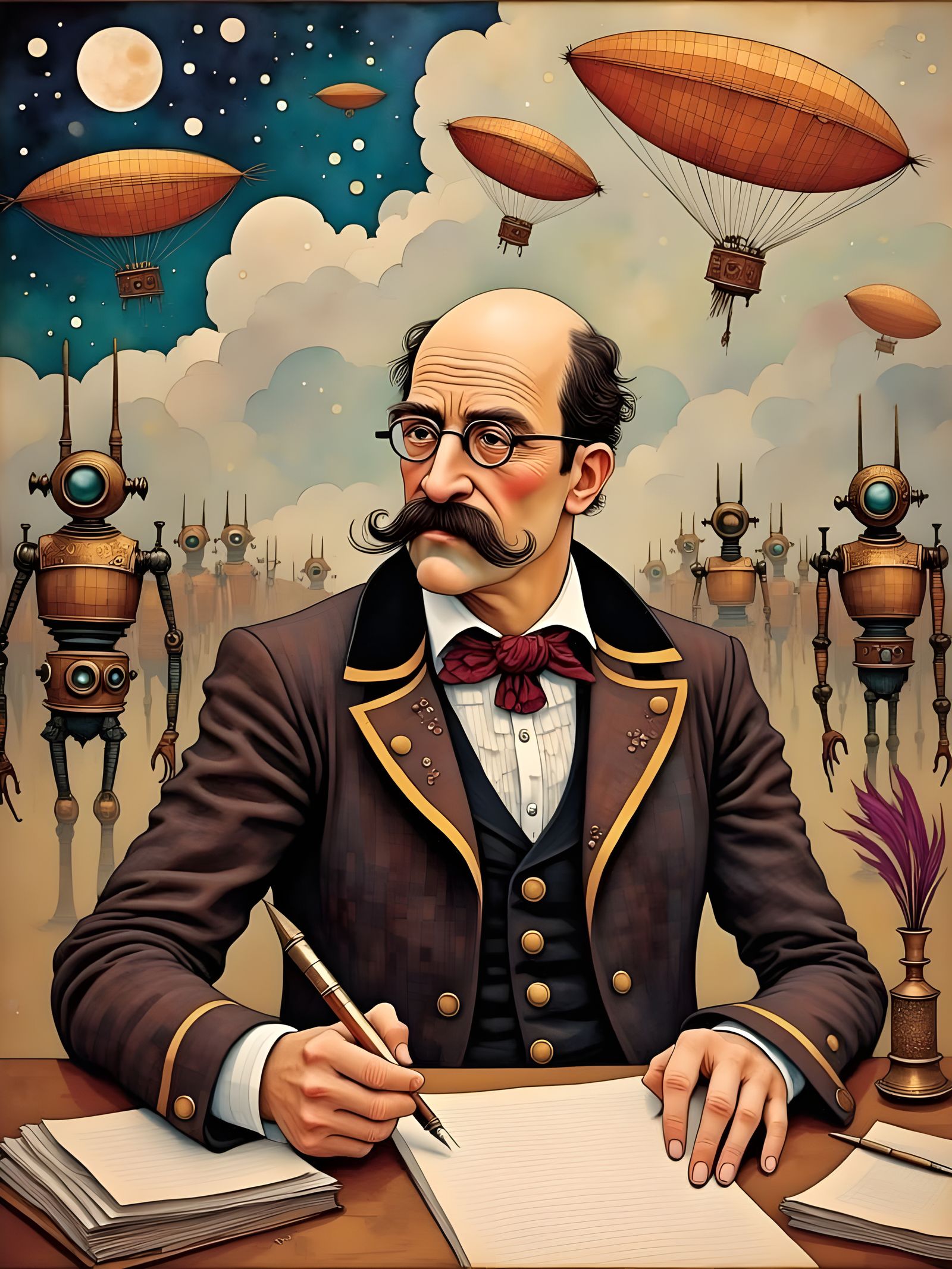 Steampunk Dream: Victorian Man's Fantasy Comic