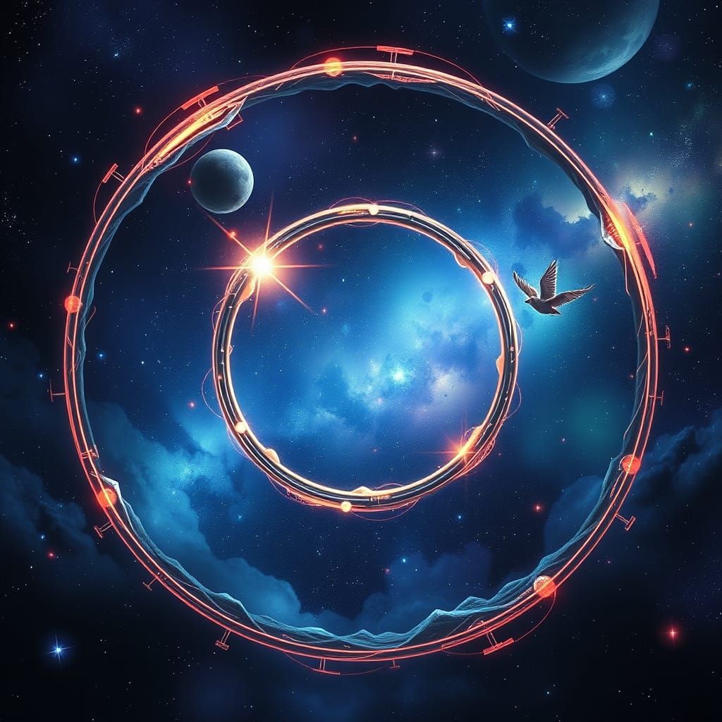 Cosmic Energy Hoops in Space