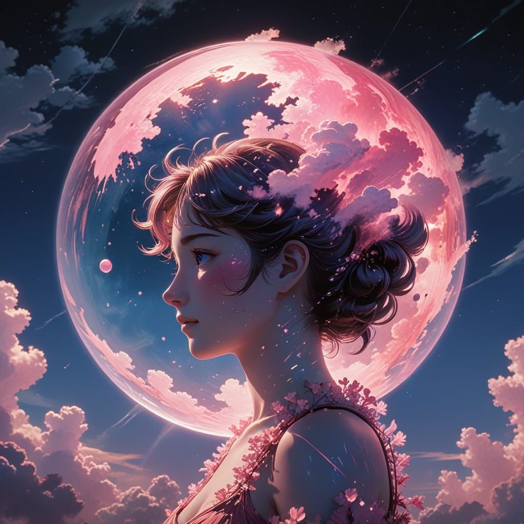 Venus Goddess in Anime-Inspired Fantasy Art