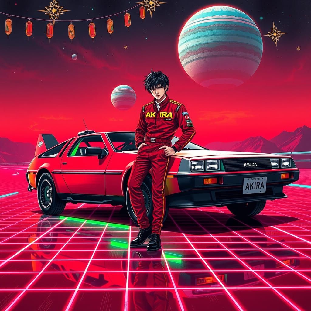 Cyberpunk DeLorean Dreamscape