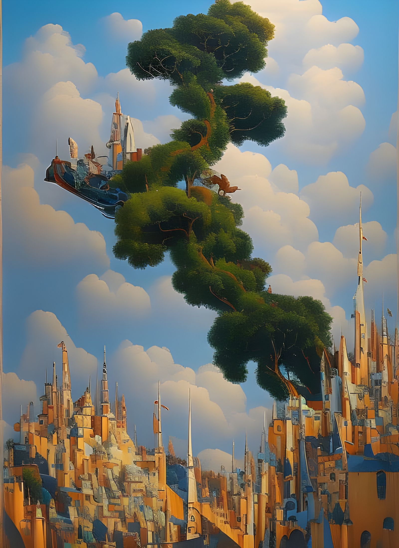 Hyperdetailed Abstract Art with Folk Singers