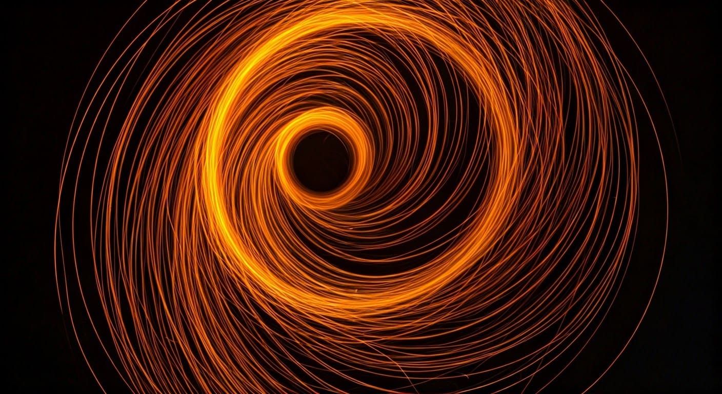 Feminine Forms Dancing in Fiery Embrace